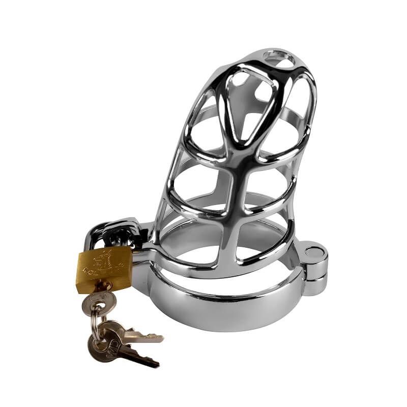 пояс верности lovetoy metal chastity cage, серебристый в СПб