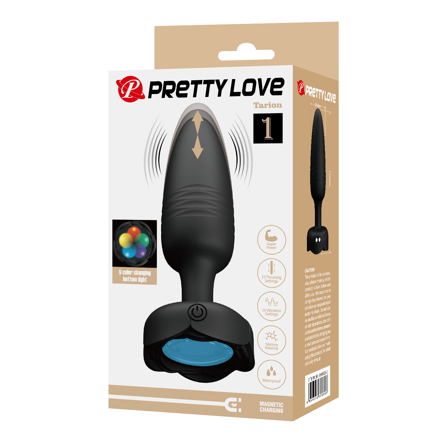 Анальный Вибростимулятор с Ротацией Pretty Love BI-040181