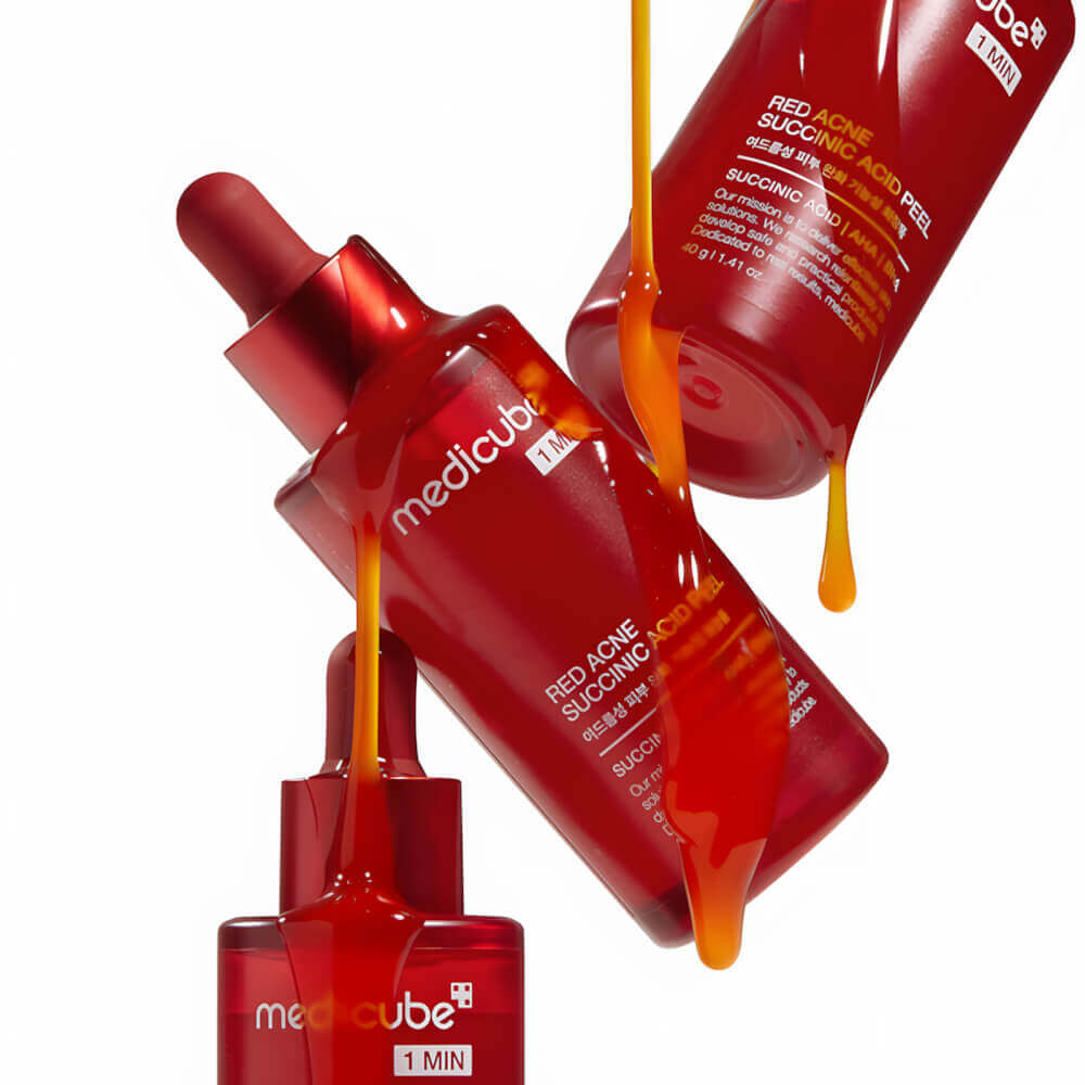 medicube red acne succinic acid peel, пилинг для проблемной кожи с янтарной кислотой 40 г в СПб