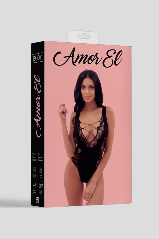 Эротическое боди amor el (s/l), черный в СПб