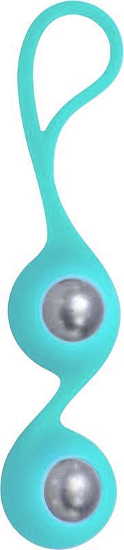Вагинальные шарики Juicy Toyz Melody Silver бирюзовый