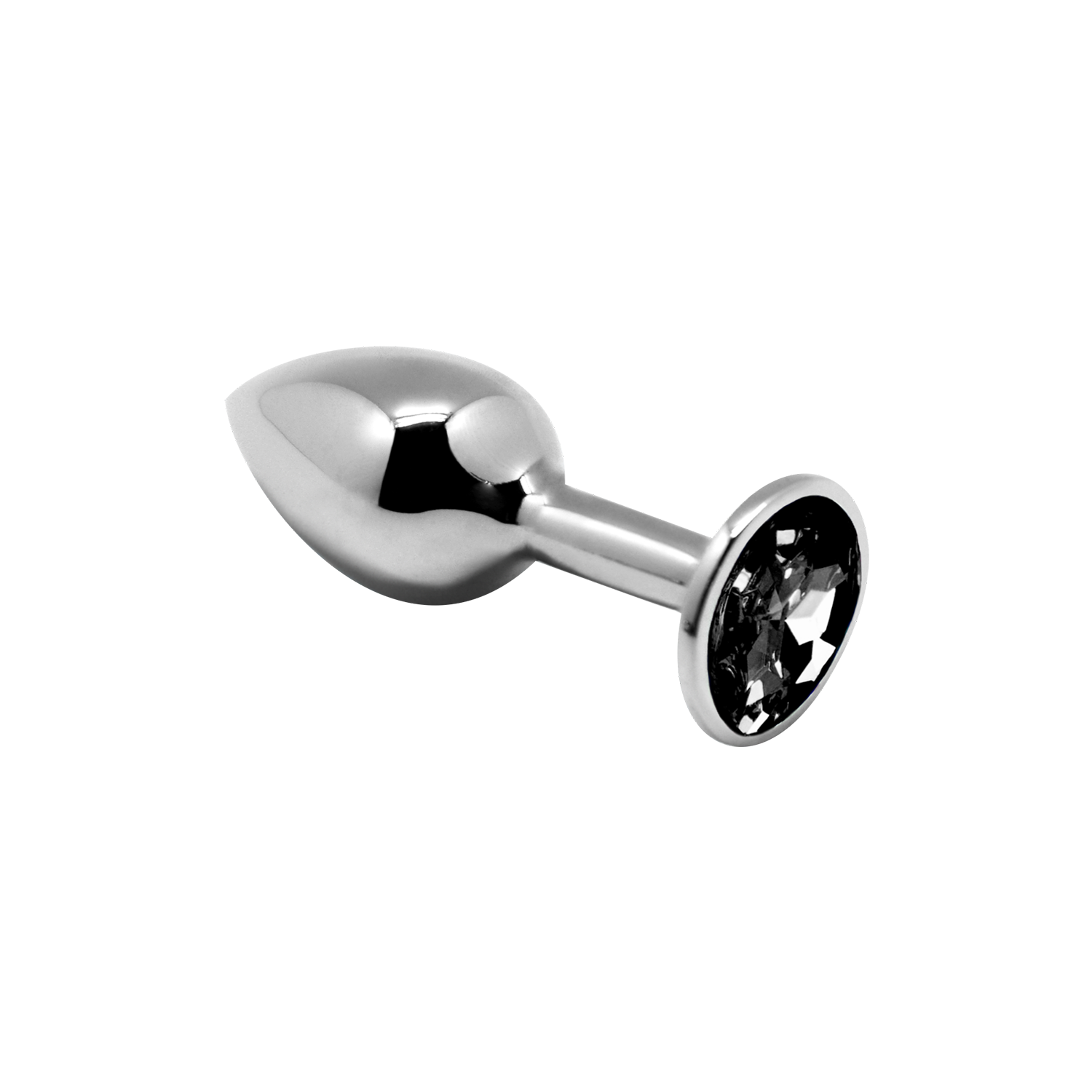 анальная пробка mini metal butt plug anal pleasure black s 70089al в СПб