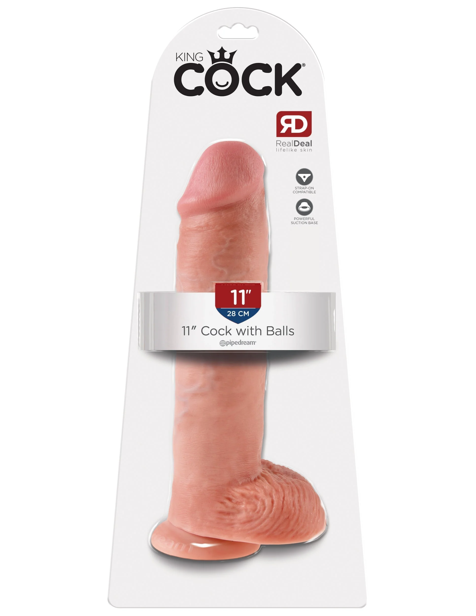 Фаллоимитатор King Cock 11" Cock with Balls - Flesh Pipedream 551021PD