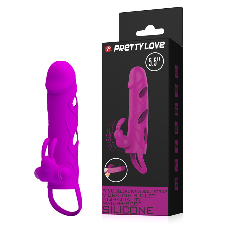 Вибронасадка на пенис 5,5" Preetty Love BI-026216-1