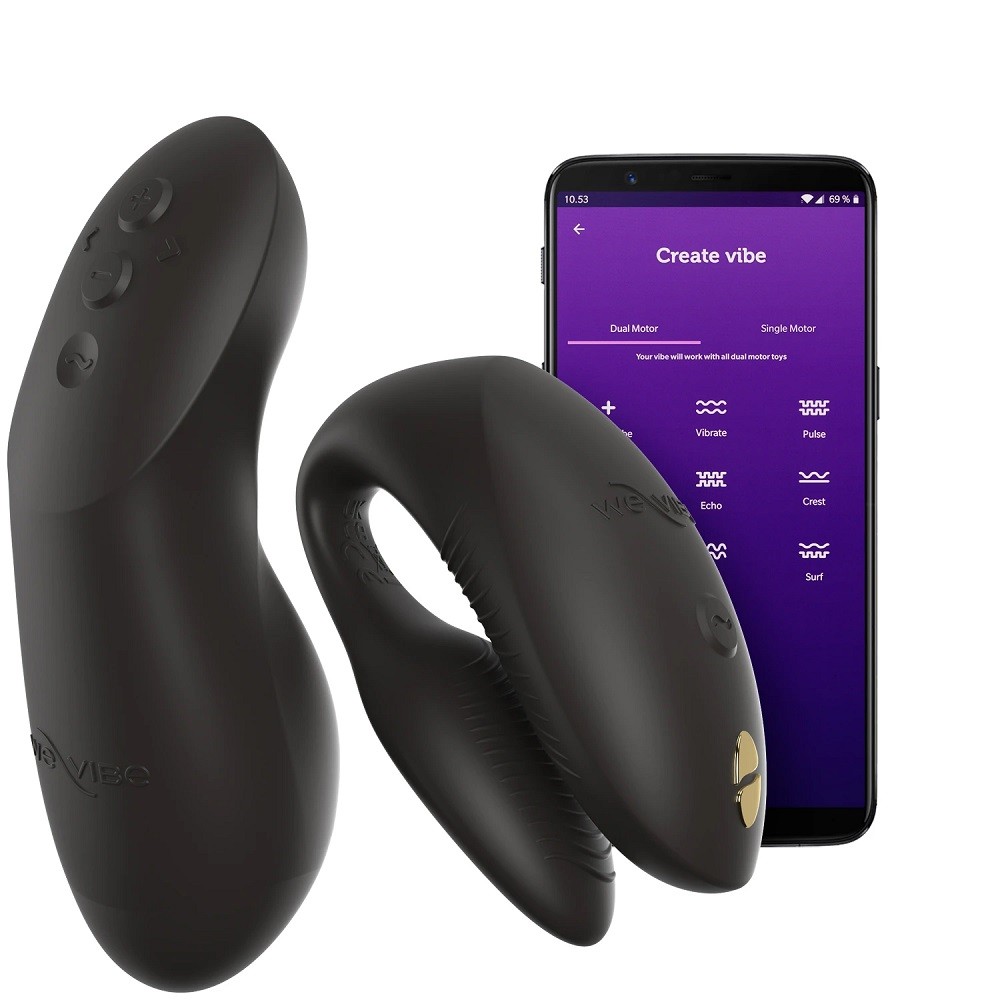 Вибростимулятор We-Vibe Chorus Pro с пультом ду, черный