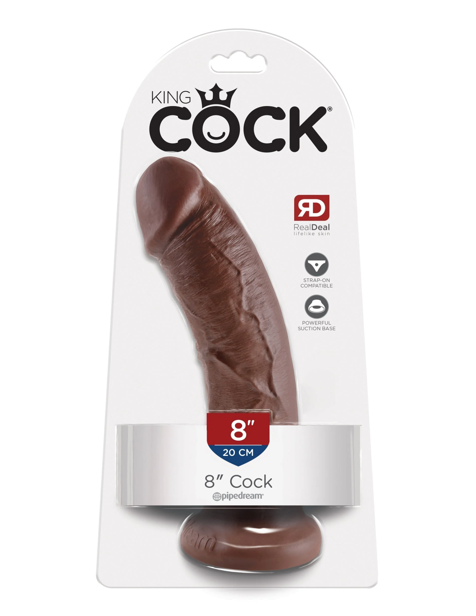 Фаллоимитатор King Cock 8" Cock - Brown Pipedream 550329PD