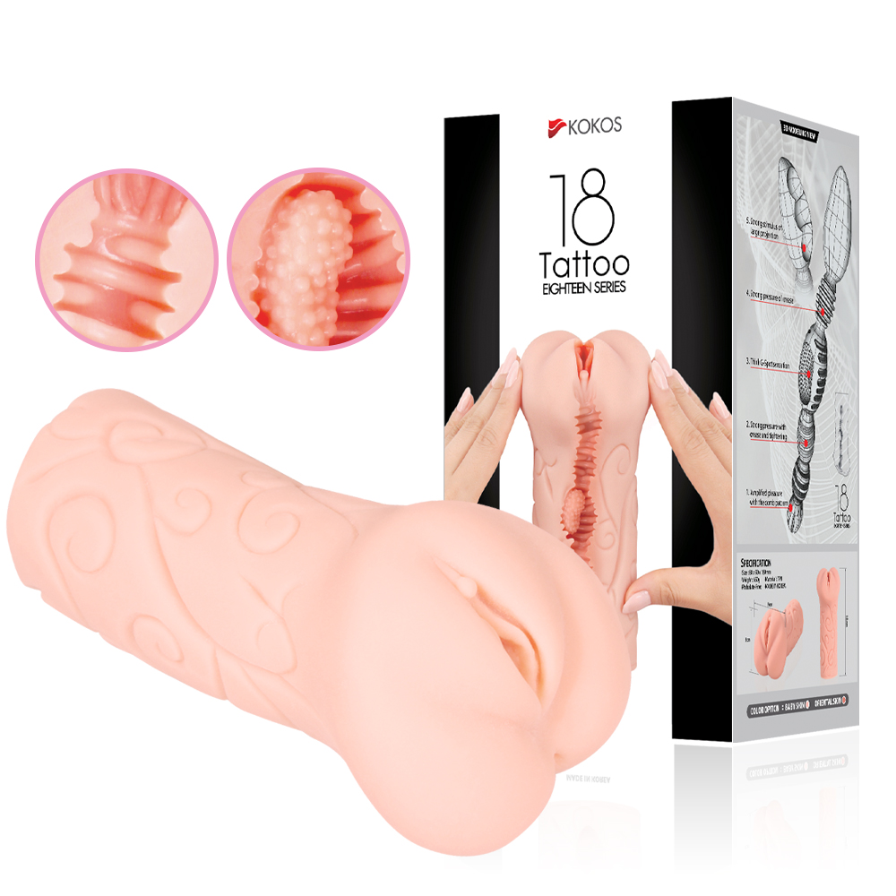 мастурбатор tattoo eighteen series телесный kokos m03-001-06 в СПб
