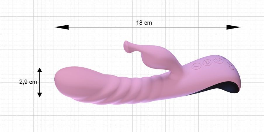 вибратор подвижный adrien lastic mini trigger, розовый в СПб