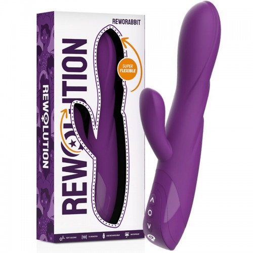 Вибромассажёр REWOLUTION REWORABBIT FLEXIBLE VIBRATOR WITH RABBIT