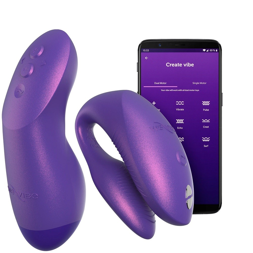 Вибростимулятор We-Vibe Chorus Pro с пультом ду, фиолетовый