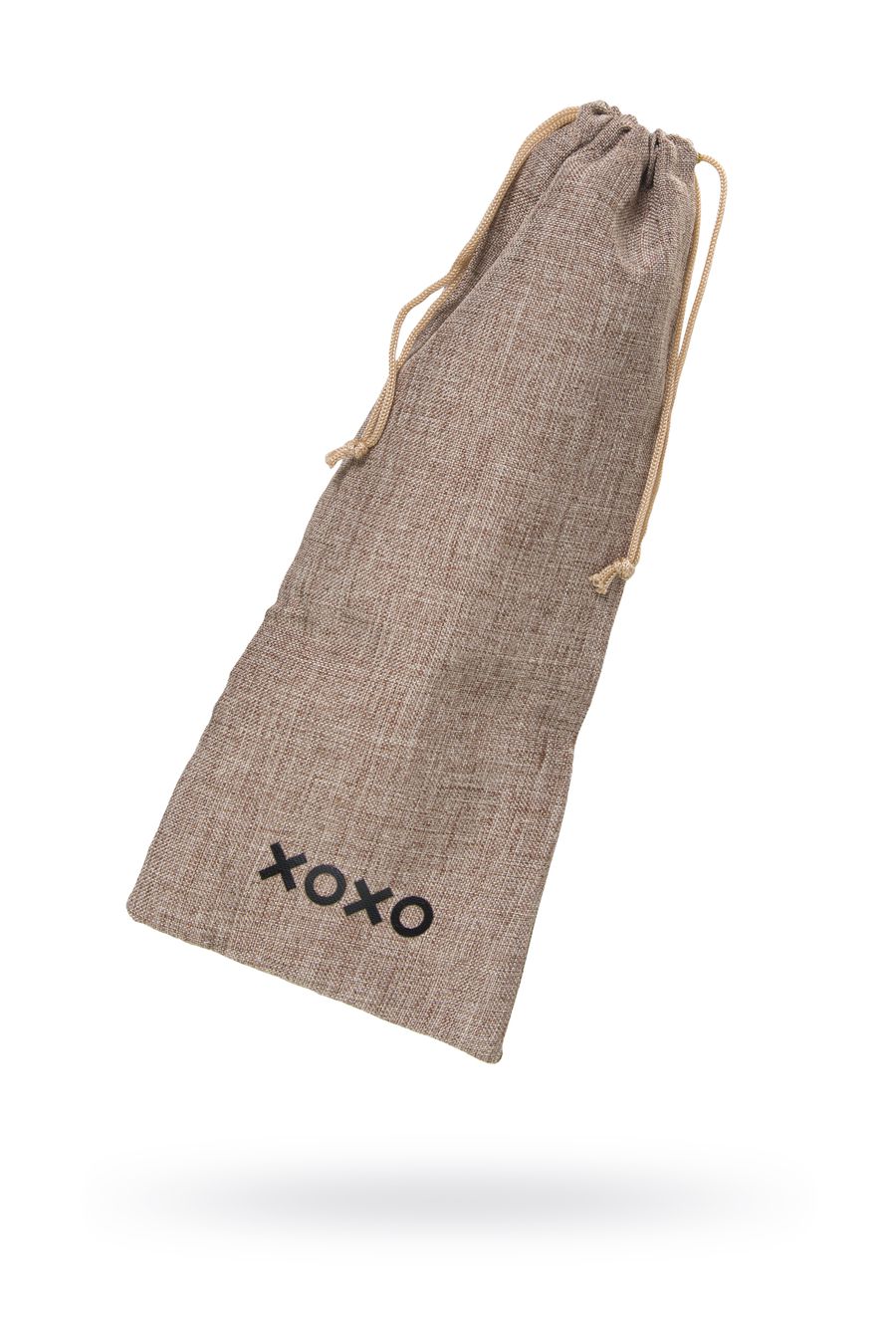 Текстильный мешочек XOXO для хранения секс-игрушек, коричневый, 34×14,5 см