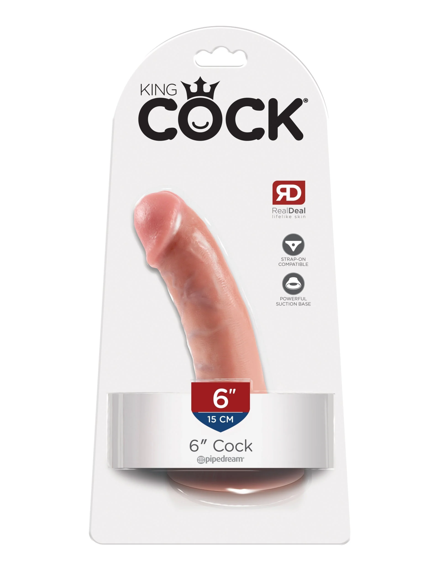 Фаллоимитатор King Cock 6" Cock - Flesh Pipedream 550121PD