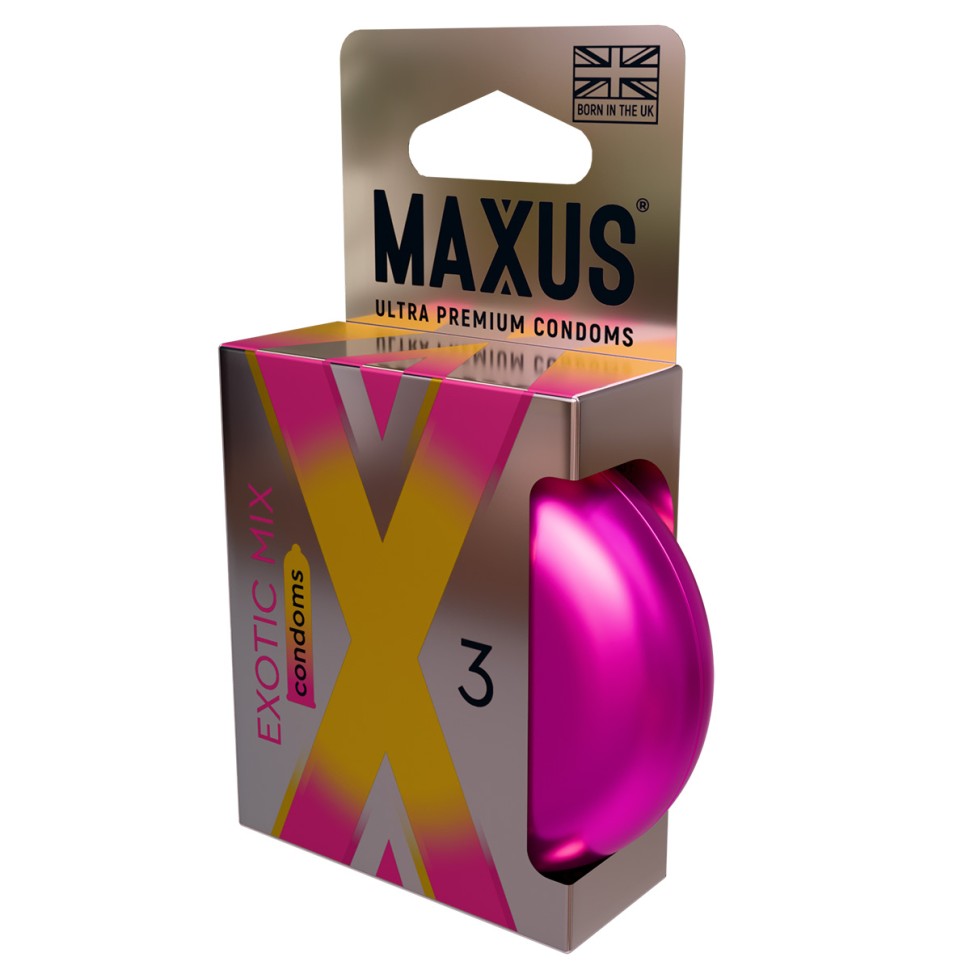 Презервативы MAXUS Exotic Mix 3 шт. ароматизированые