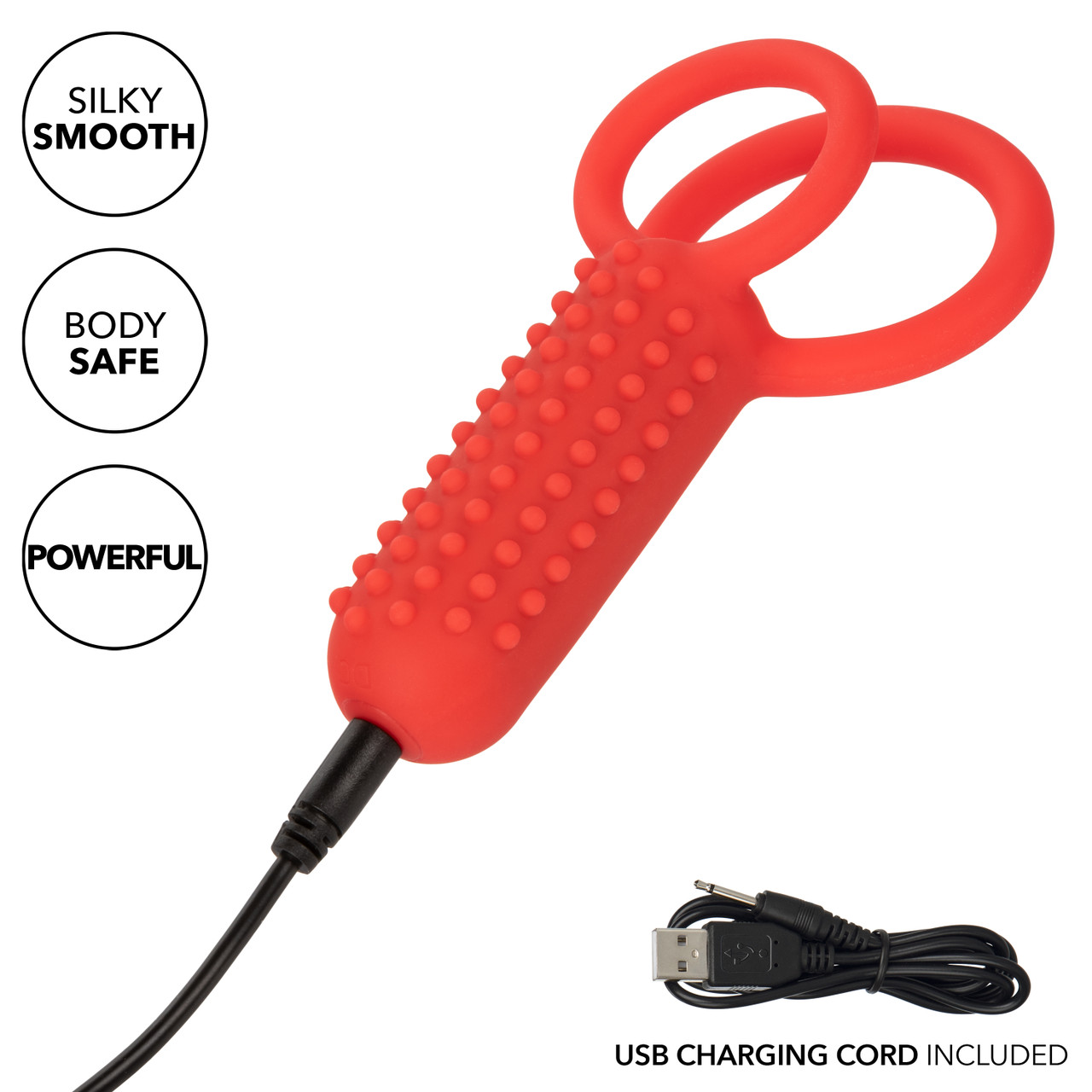 перезаряжаемая вибронасадка для двойного проникновения silicone rechargeable vertical dual enhancer в СПб