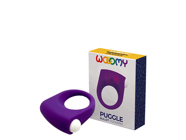Эрекционное кольцо Puggle Vibrating Ring with Bullet Purple 33673AL