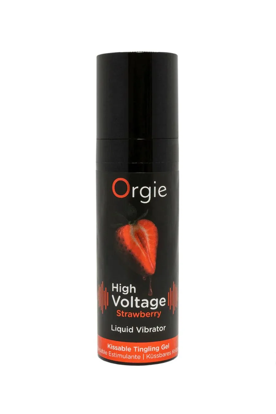 гель для массажа orgie high voltage strawberry с усиленным эффектом вибрации, клубника, 15 мл в СПб