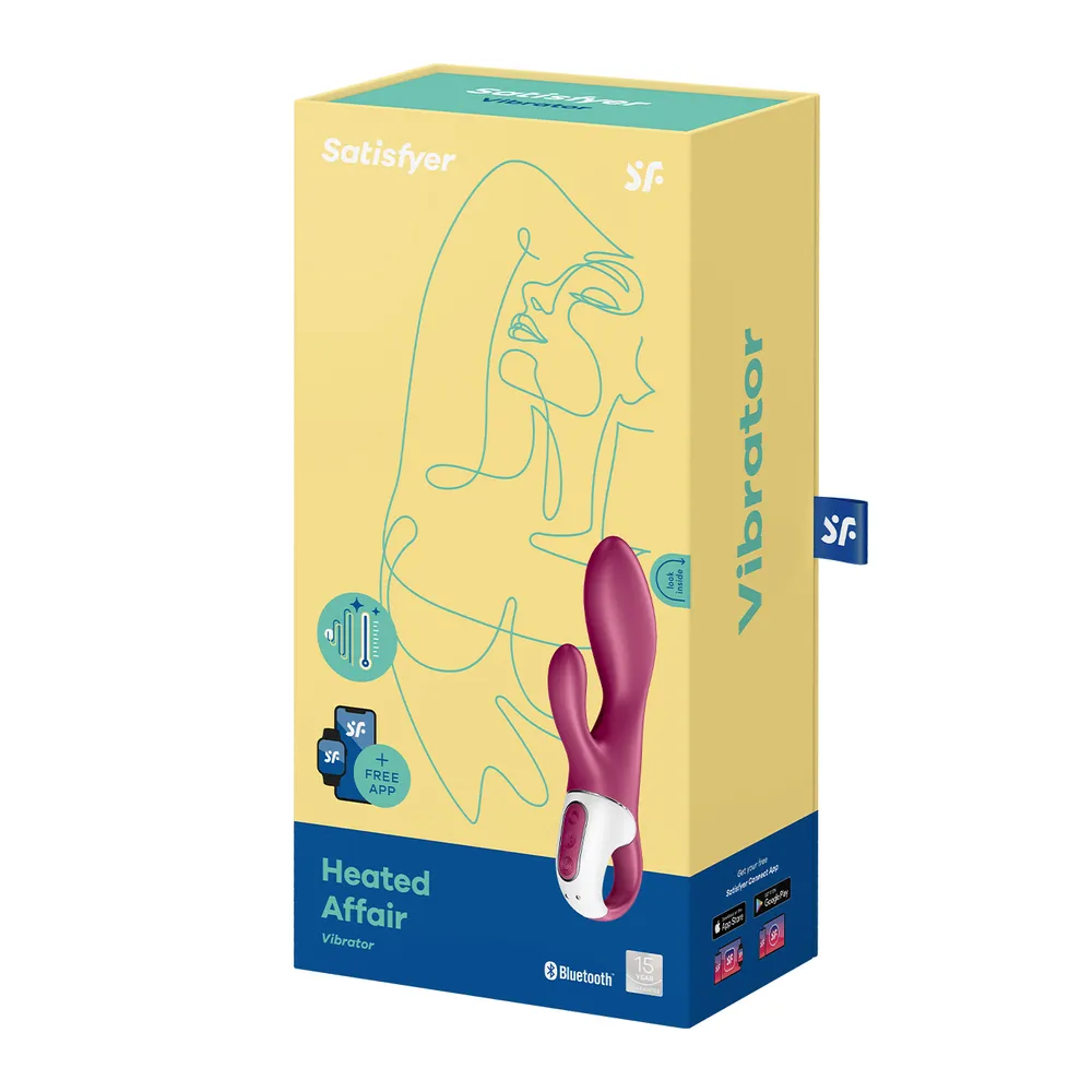 вибромассажер satisfyer heated affair connect app, красный в СПб