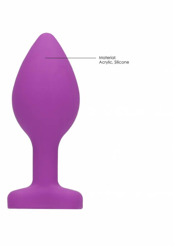 анальная пробка diamond heart shots media, фиолетовая в СПб