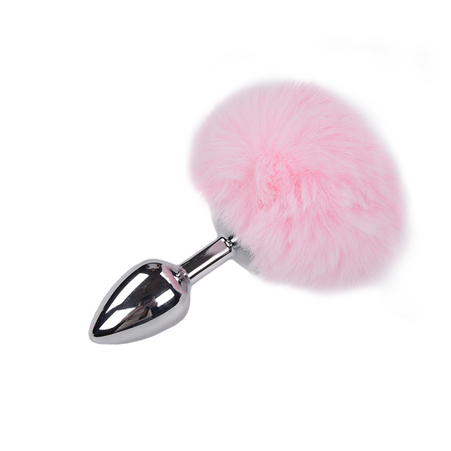 анальная пробка metal anal fluffly plug s pink 70372al в СПб
