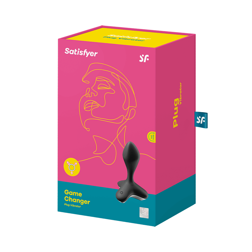 Анальная пробка с вибрацией Satisfyer Game Changer black, силиконовая, USB
