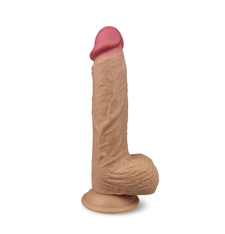 Вибратор на присоске Lovetoy Nature Cock Liam, телесный
