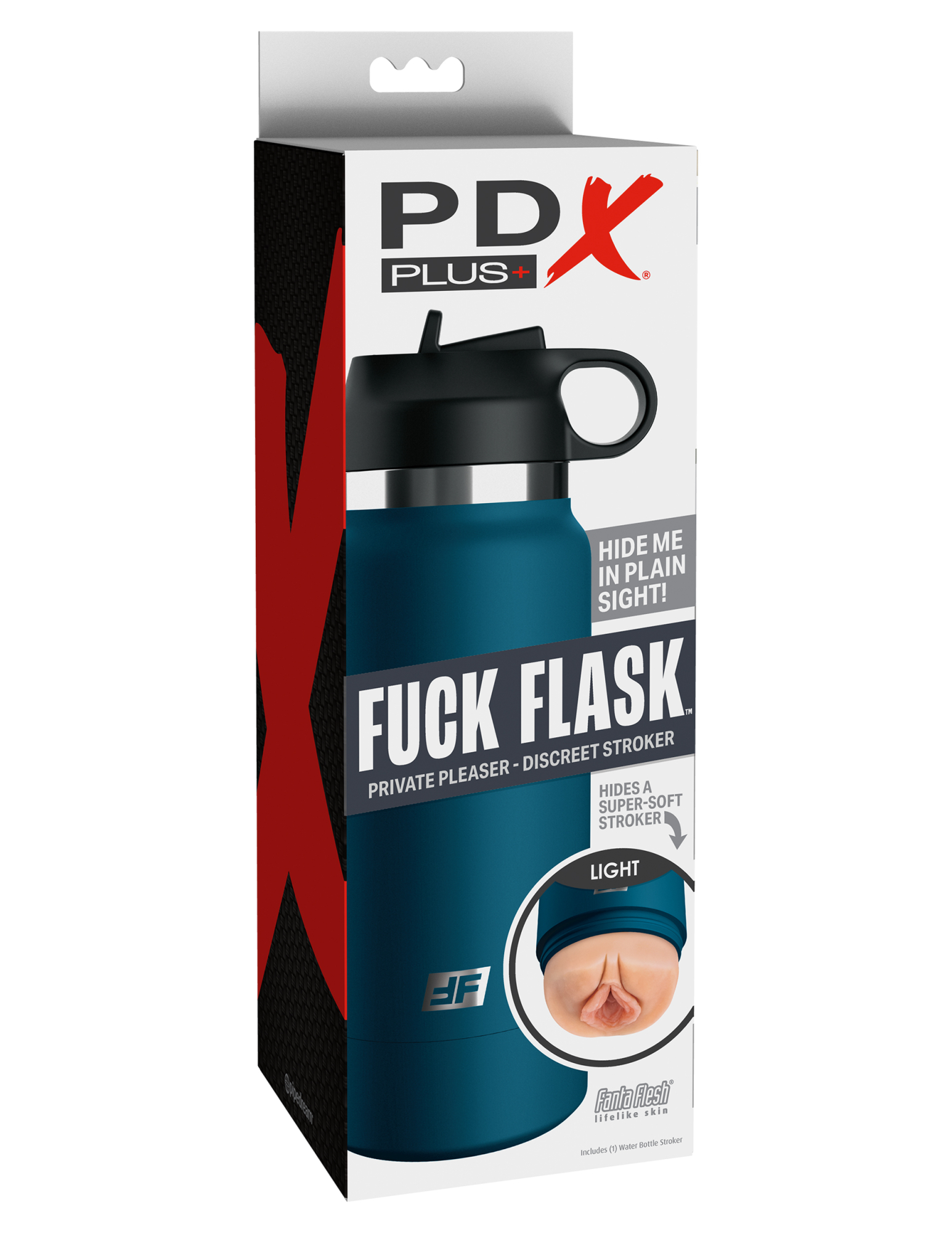 Мастурбатор Fap Flask Thrill Seeker Discreet Stroker - Black Bottle - Frosted Pipedream RD62721PD