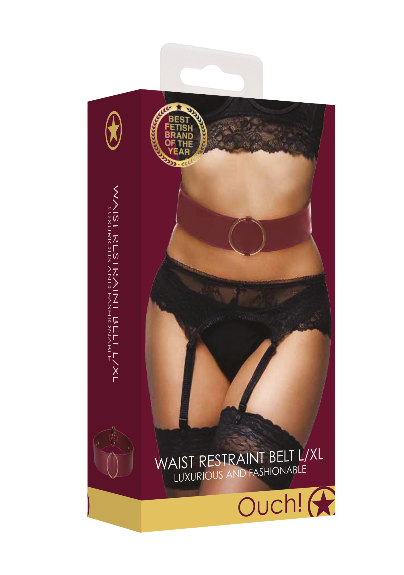 Ремень Ouch Halo - Waist Belt (L/XL), красный