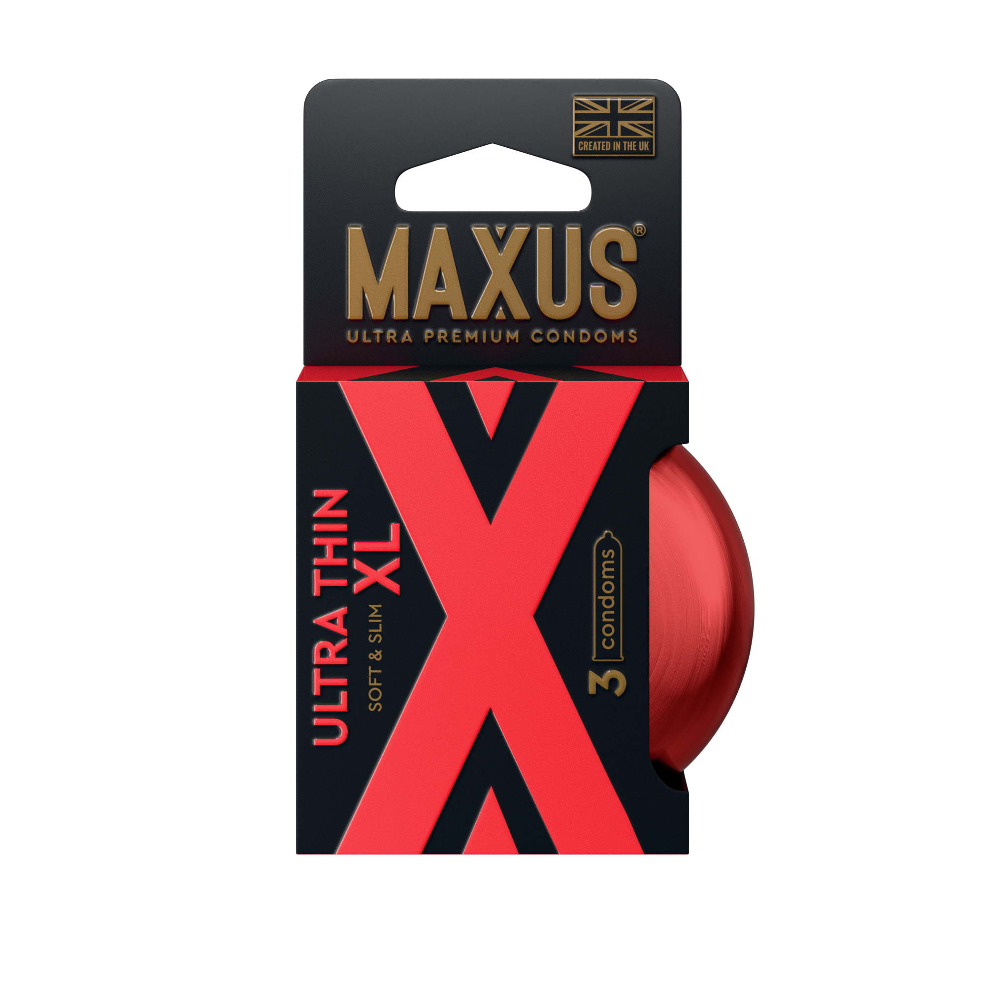 Презервативы MAXUS Ultra-Thin XL, 3шт. гладкие, ультратонкие увеличенные