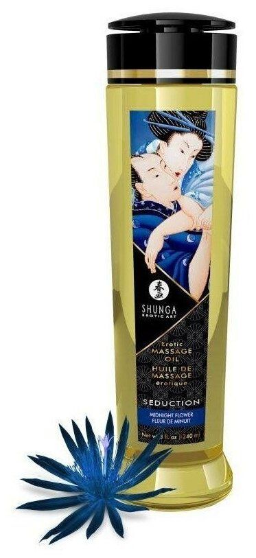 массажное масло для тела shunga ночной цветок, 240 мл в СПб