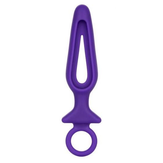 Анальная пробка Silicone Groove Probe, фиолетовая
