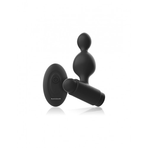 Стимулятор Анальный BLACK&SILVER - TUCKER PETIT ANAL PLUG SILICONE REMOTE CONTROL