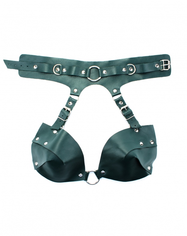 Сбруя из Ошейника с Лифом Lady's Arsenal Изумруд 67017ars