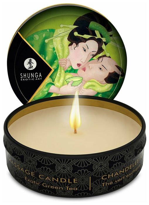 свеча массажная shunga, зеленый чай, 30 мл в СПб