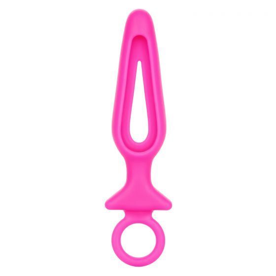 Анальная пробка Silicone Groove Probe, розовая