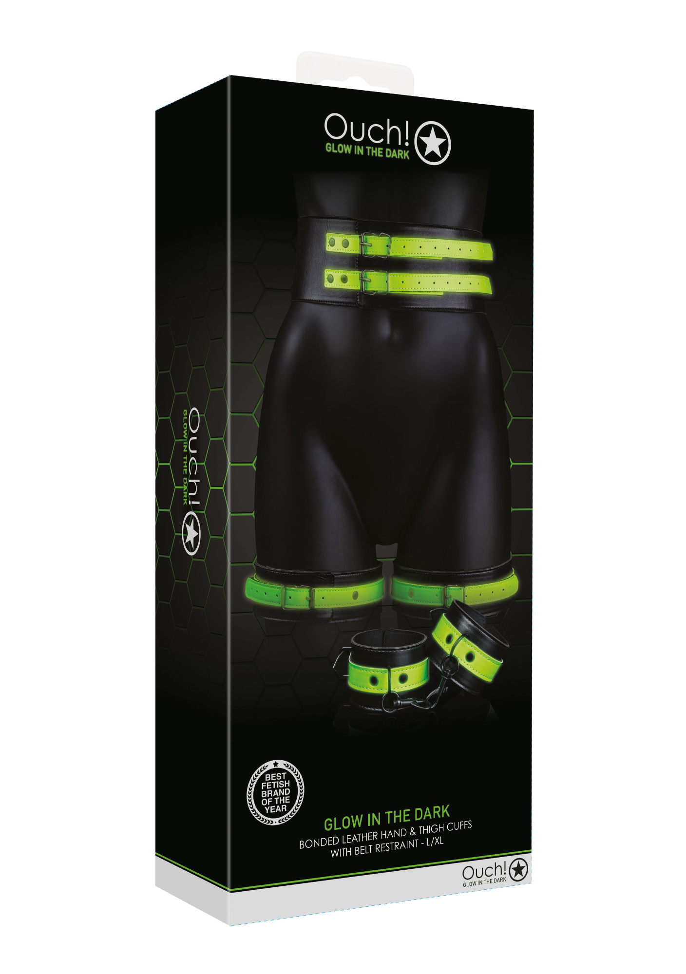 Набор для БДСМ Thigh Cuffs & Belt (L/XL)
