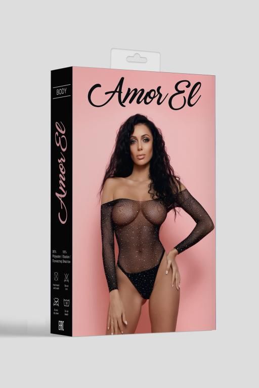 Эротическое боди amor el esponela s/l, черный в СПб
