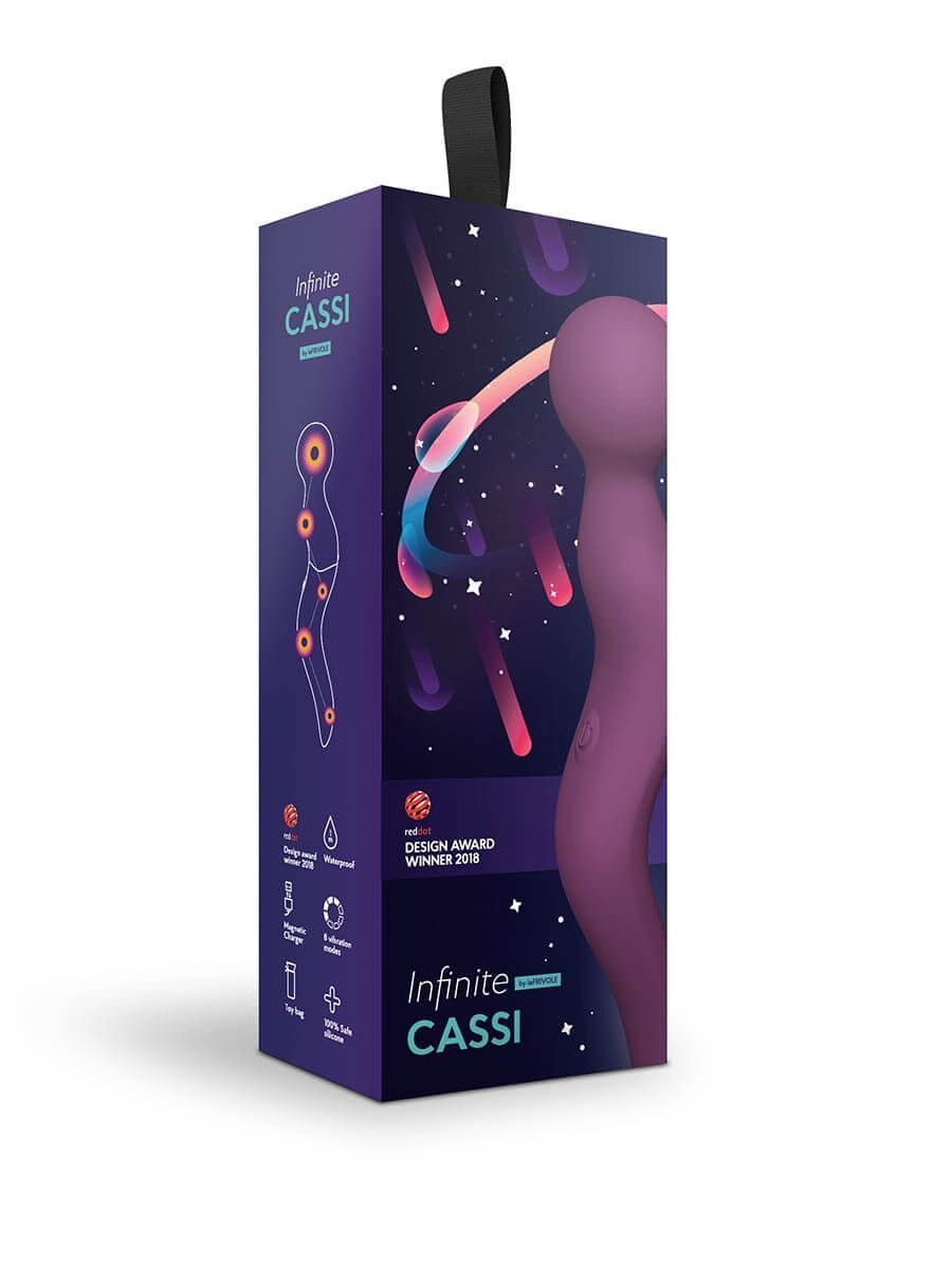 вибромассажер wand cassi, фиолетовый в СПб