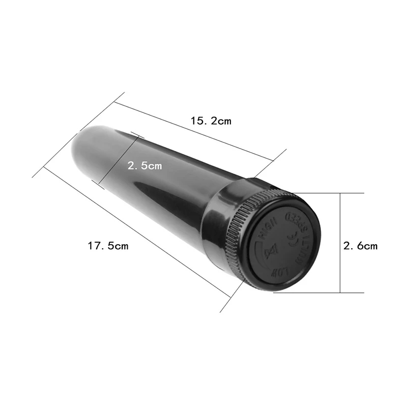 классический силиконовый вибратор 2,8 х 18 см, черный 47540-mm в СПб