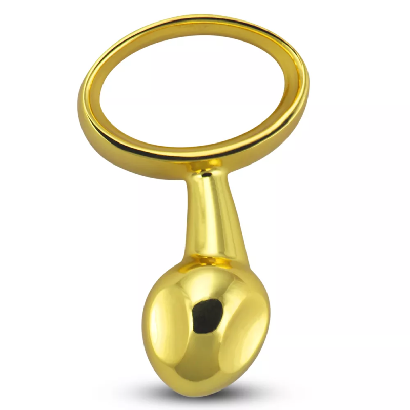 Анальная пробка Lovetoy Luxury Pure Metal Plug, золотистая