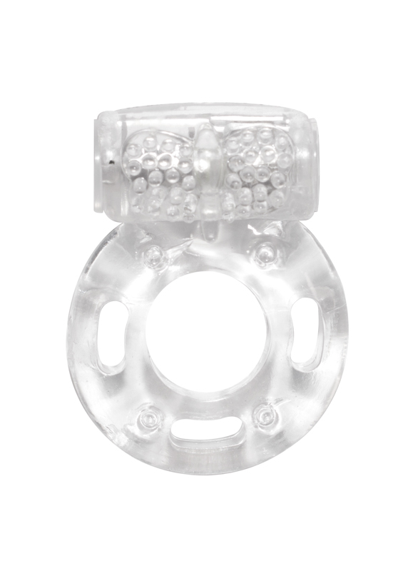 Эрекционное кольцо с вибрацией Rings Axle-pin white 0114-80Lola
