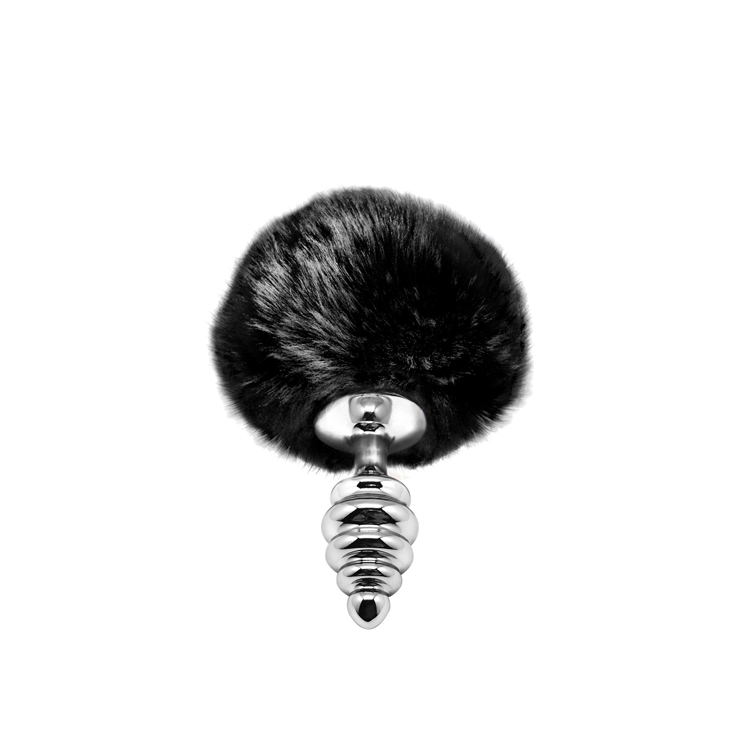 анальная пробка metal anal fluffly twist plug s black 70391al в СПб