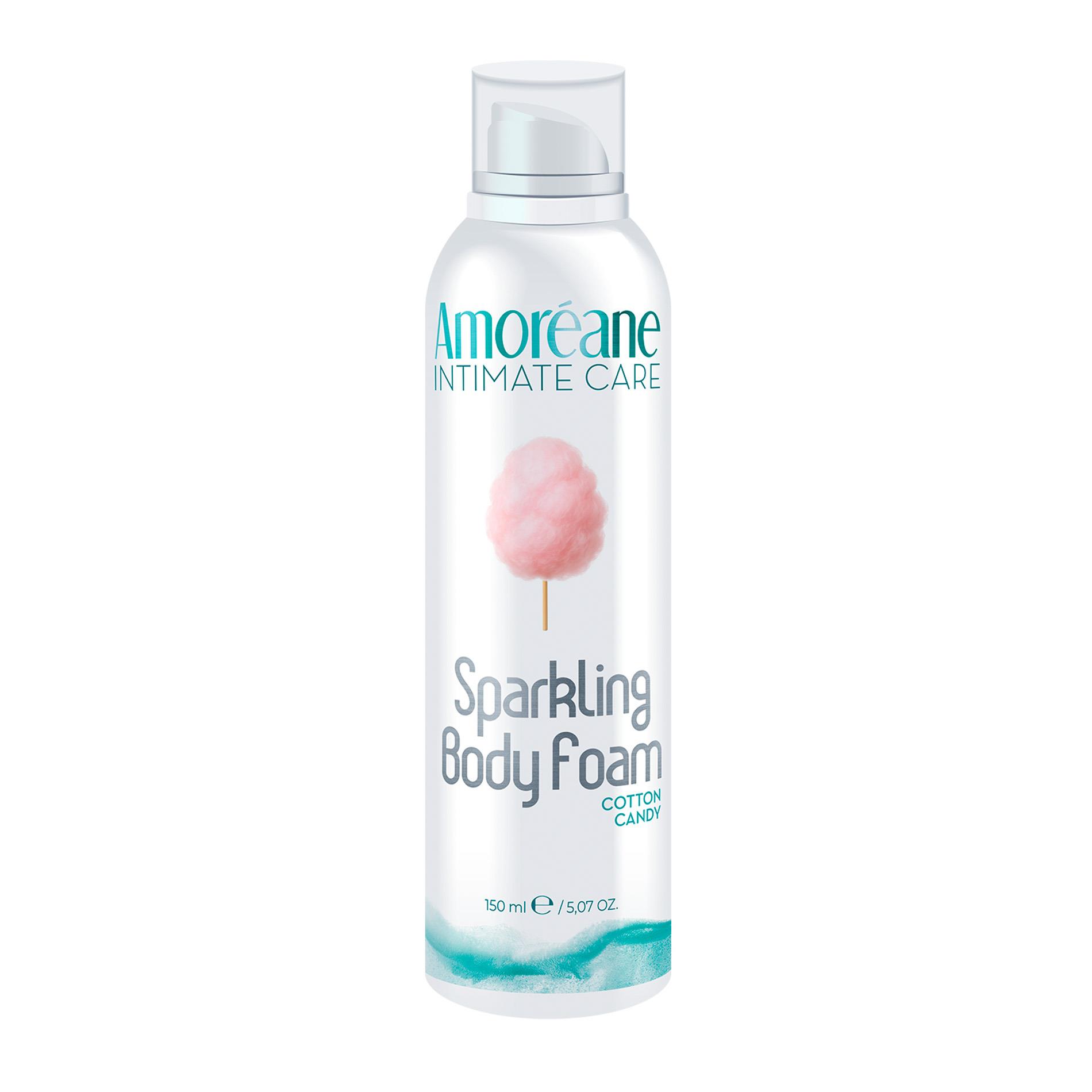 Хрустящая Пенка для массажа с эффектом вибрации Cotton candy 150 ml