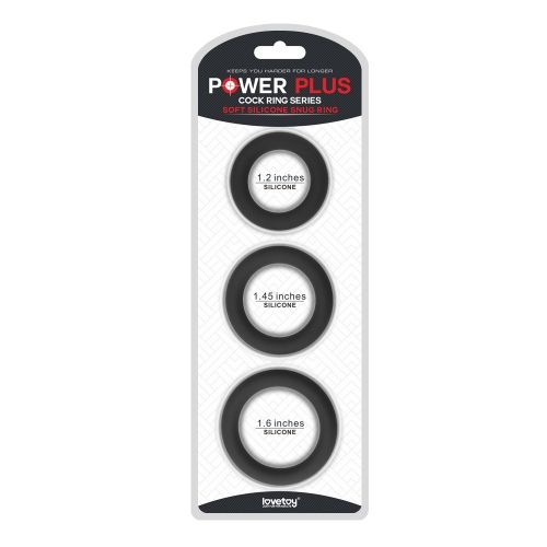 Набор эрекционных колец Lovetoy Power Plus, 3 шт