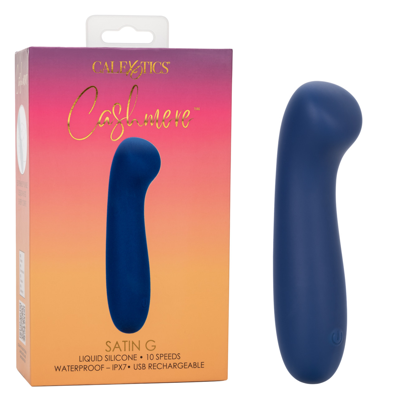 Ультрамягкий вибромассажер CASHMERE SATIN G из жидкого силикона