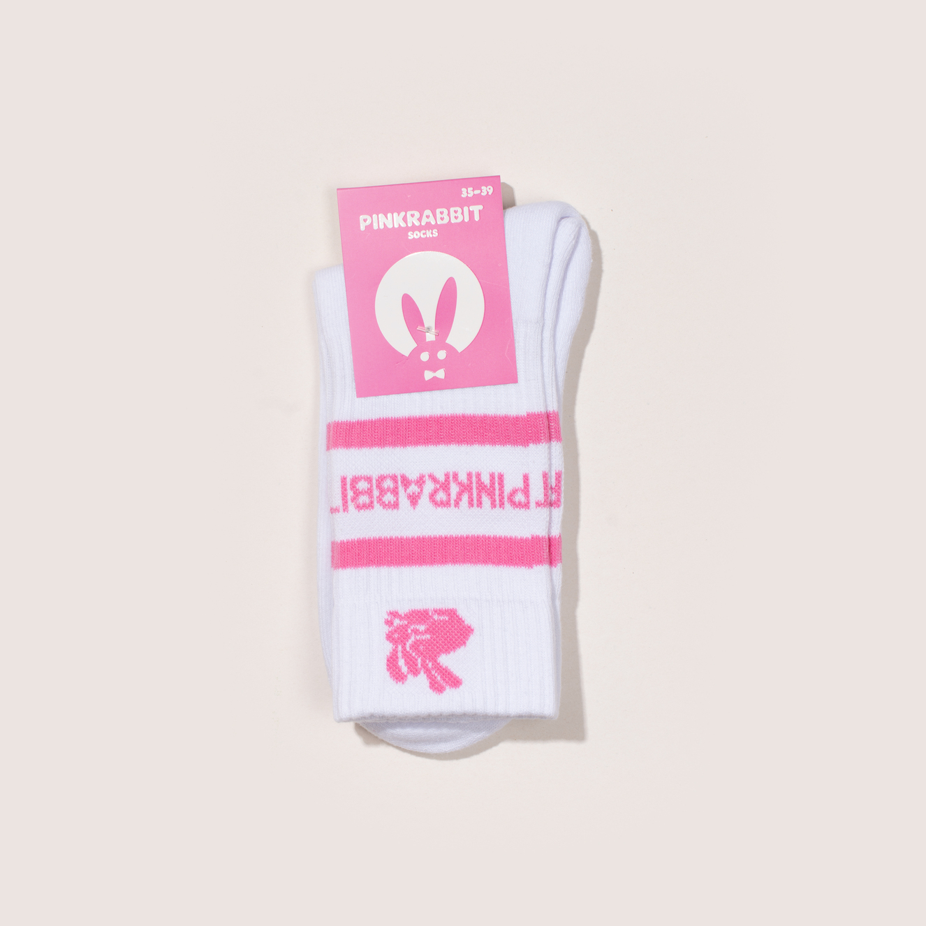 Женские зимние носки PinkRabbit, белые, размер 23–25
