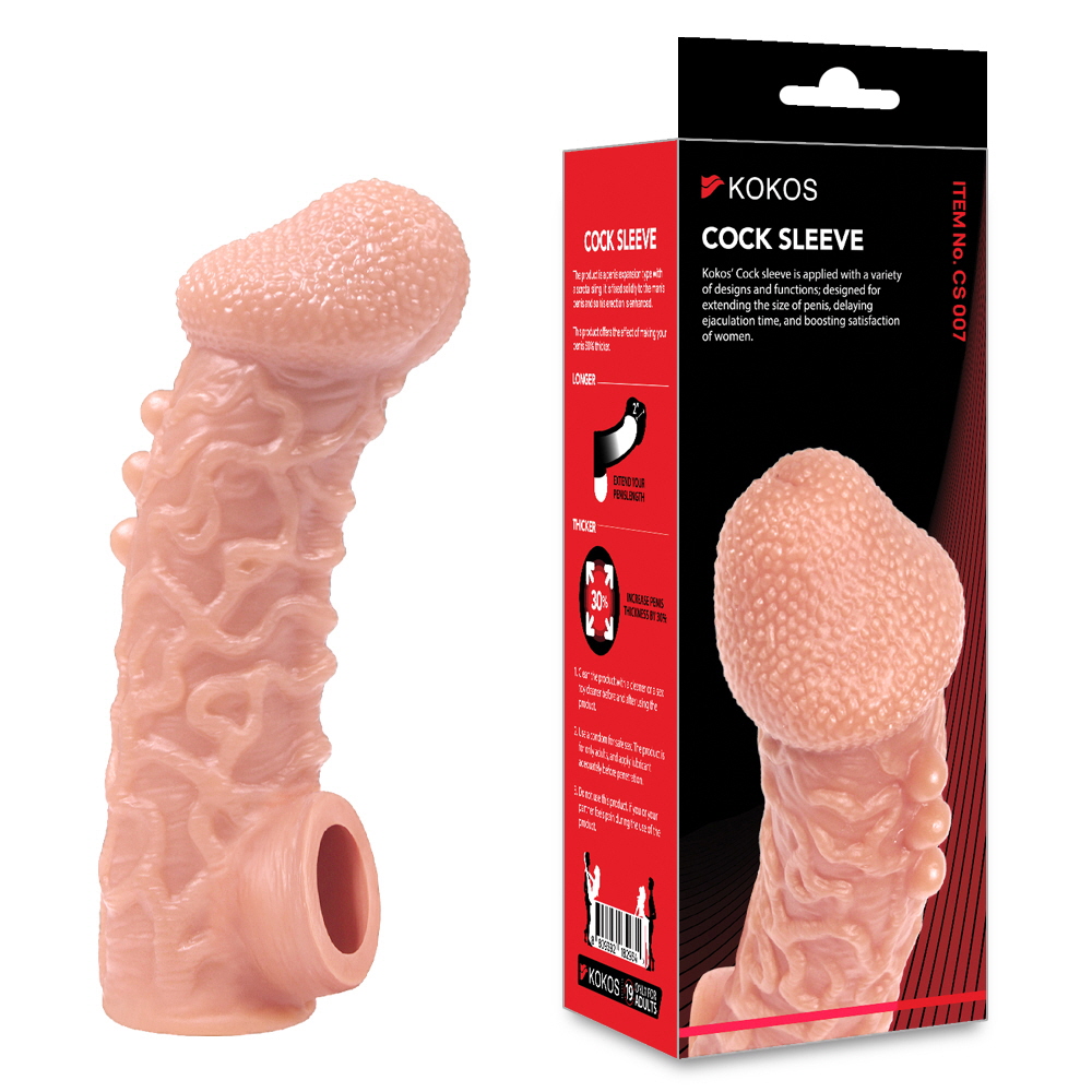 Насадка Cock Sleeve Medium телесная TPE KOKOS CS-007-M