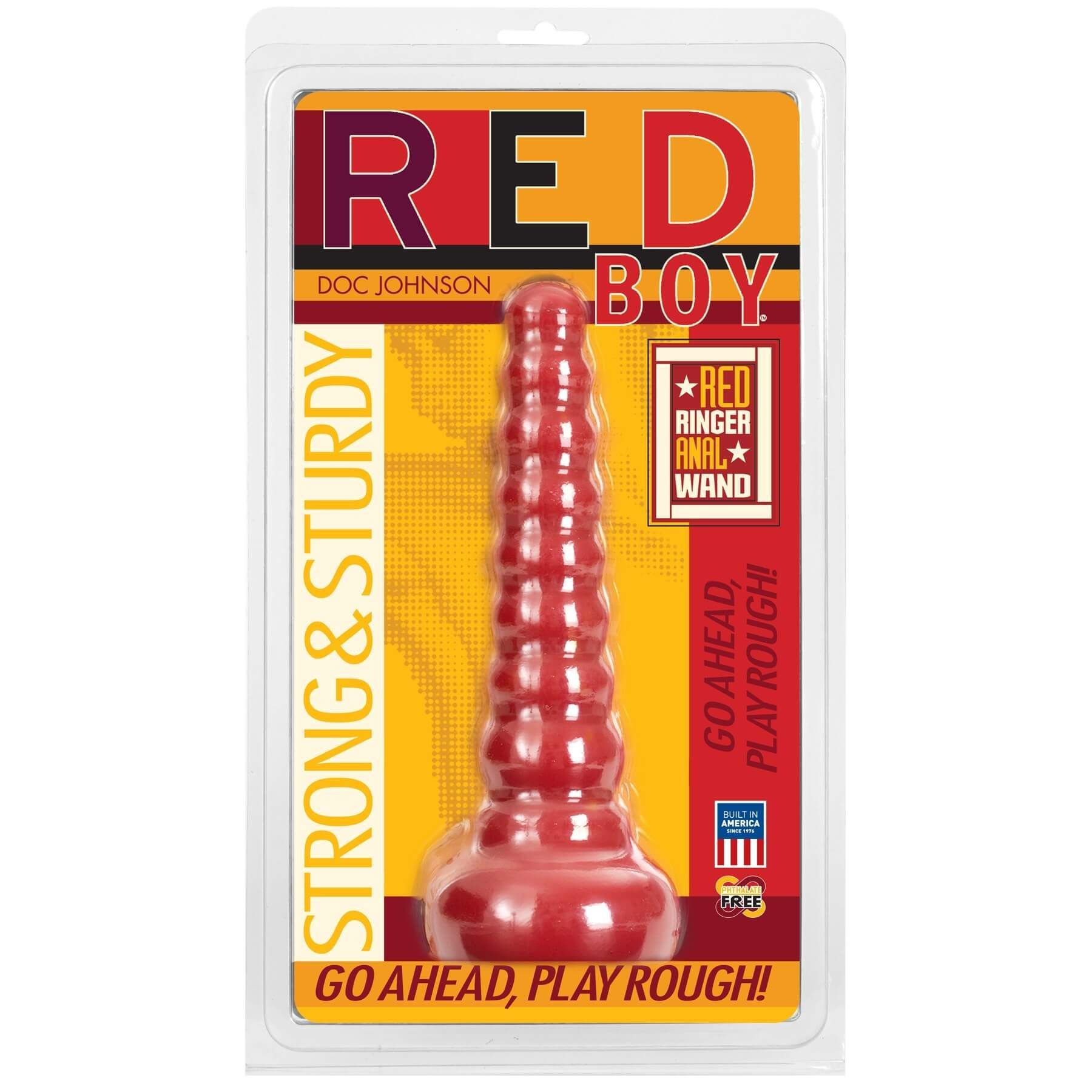 Анальная елочка Doc Johnson Red Ringer Anal Wand, красная