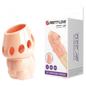 Рельефная насадка с открытой головкой Pretty Love Oscar BI-026247