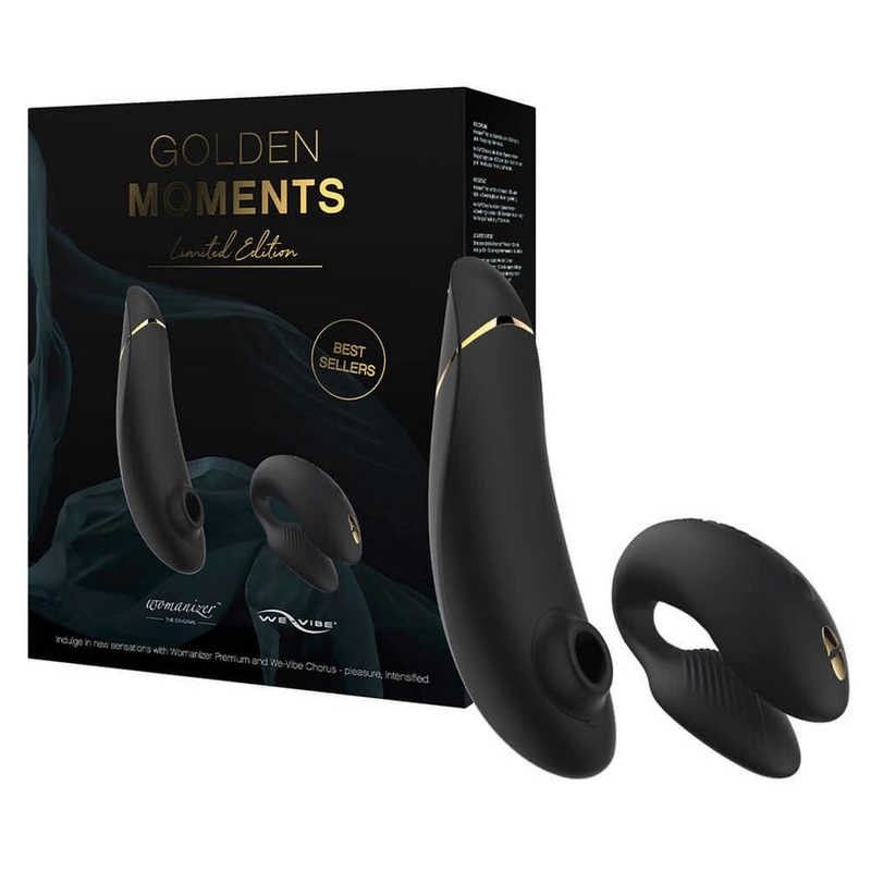 набор womanizer premium + we-vibe chorus, чёрный с золотом в СПб