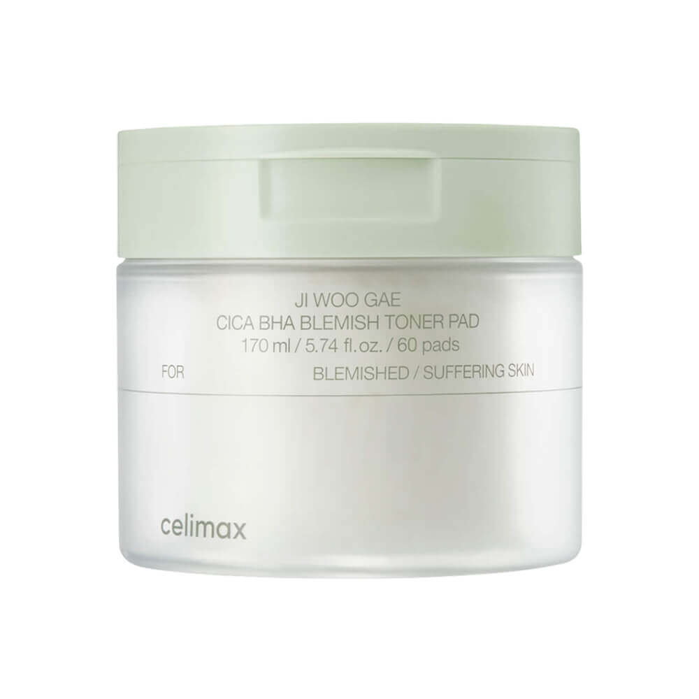 Celimax Ji Woo Gae Cica BHA Blemish Toner Pad, Пилинг-пэды для проблемной кожи 170 мл*60 шт
